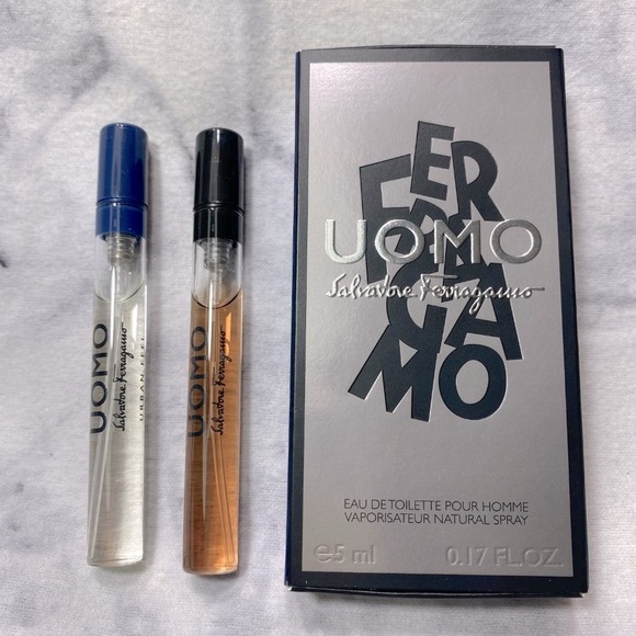Salvatore Ferragamo Uomo Urban Feel EDT Twin Pack, 2 x 5 ml, Natural Spray, NEW - Picture 4 of 8